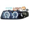 Seat-Leon-1M-99-04-Faróis-Angel-Eyes-CCFL-Fundo-Preto