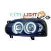 Volkswagen-Golf-III-91-97-Faróis-Angel-Eyes-CCFL-Preto