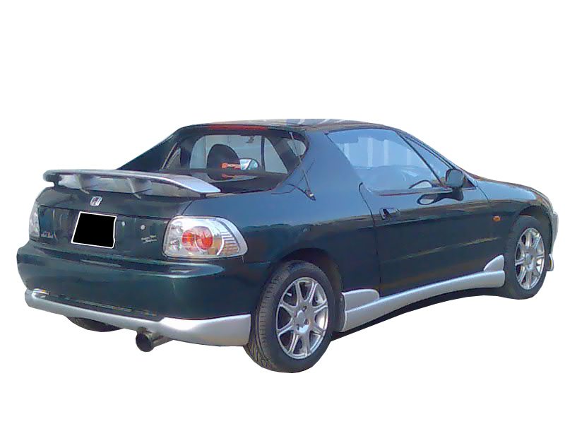 Fyralip Trunk Boot Lip Spoiler For Honda CR-X Del Sol 93-97 – Unpainted Black Polyurethane