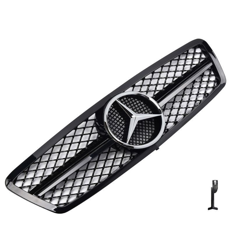 Mercedes Benz Class C W203 00 04 Grelha Look AMG 1 L mina Preto Mercedes Benz Class C W203 00 04 Grelha Look AMG 1 L mina Preto