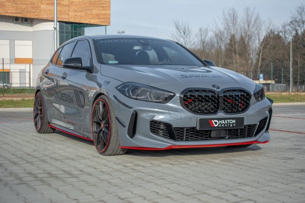 BMW Serie 1 F40 (19->>) - Lâmina Frontal Desportiva v.4 Pack-M / M135i (Vermelho)