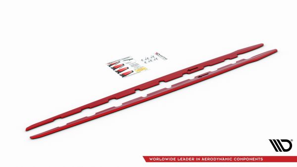 BMW Serie 1 F40 (19->>) - Lâminas Embaladeiras v.2 M-Pack/ M135i (Vermelho)