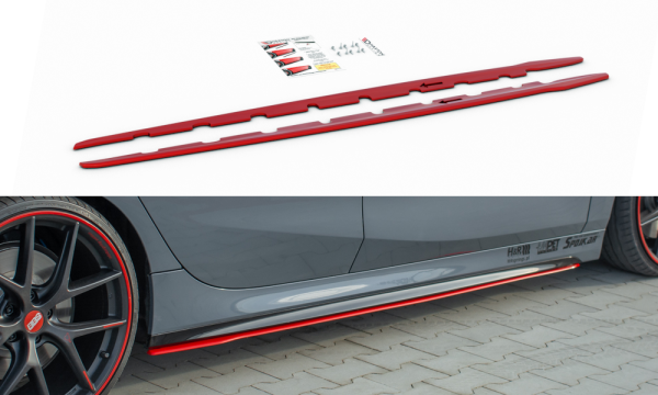 BMW Serie 1 F40 (19->>) - Lâminas Embaladeiras v.2 M-Pack/ M135i (Vermelho)