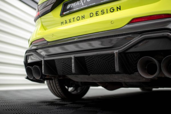 BMW 1 F40 Pack M/ M135i - Carbon Fiber Difusor traseiro V.1 + escape Milltek Sport | CF-BM-1-40-M-RS1OO_OO-245-P | Produto Maxton Design distribuído por Unicartuning.