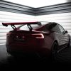 Tesla Model 3 - Aileron traseiro em carbono + LED | CF-TE-MODEL3-1-245-P+LED | Produto Maxton Design distribuído por Unicartuning.