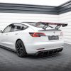 Tesla Model 3 - Aileron traseiro em carbono + LED | CF-TE-MODEL3-1-245-P+LED | Produto Maxton Design distribuído por Unicartuning.