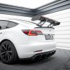 Tesla Model 3 - Aileron traseiro em carbono + LED | CF-TE-MODEL3-1-245-P+LED | Produto Maxton Design distribuído por Unicartuning.