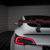 Tesla Model 3 - Aileron traseiro em carbono + LED