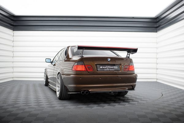 BMW 3 Coupé E46 - Aileron traseiro em carbono com suportes + LED | CF-BM-3-46-C-WING5-EXT-245-P+LED | Produto Maxton Design distribuído por Unicartuning. BMW 3 Coupé E46 - Aileron traseiro em carbono com suportes + LED | CF-BM-3-46-C-WING5-EXT-245-P+LED | Produto Maxton Design distribuído por Unicartuning.