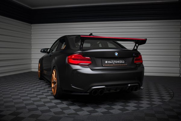 BMW M2 F87 / 2 / 2 Pack M F22 - Aileron traseiro em carbono com suportes + LED | CF-BM-M2-F87-WING5-EXT-245-P+LED | Produto Maxton Design distribuído por Unicartuning. BMW M2 F87 / 2 / 2 Pack M F22 - Aileron traseiro em carbono com suportes + LED | CF-BM-M2-F87-WING5-EXT-245-P+LED | Produto Maxton Design distribuído por Unicartuning.