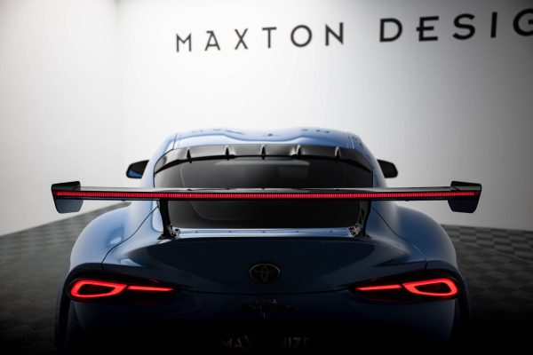Toyota Supra Mk5 - Aileron traseiro em carbono com suportes + LED | CF-TO-SU-5-WING5-EXT-245-P+LED | Produto Maxton Design distribuído por Unicartuning. Toyota Supra Mk5 - Aileron traseiro em carbono com suportes + LED | CF-TO-SU-5-WING5-EXT-245-P+LED | Produto Maxton Design distribuído por Unicartuning.
