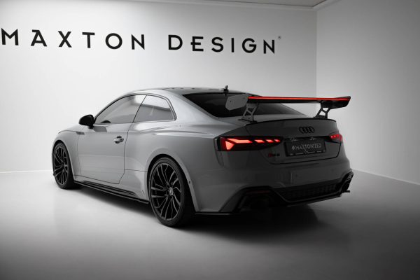 Audi A5 / A5 S-Line / S5 / RS5 Coupé F5 / F5 (facelift) - Aileron traseiro em carbono V.2 + LED | CF-AU-S5-2F-C-WING5-EXT-245-P+LED-2 | Produto Maxton Design distribuído por Unicartuning.
