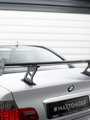 BMW 3 Coupé E46 - Aileron traseiro em carbono com suportes | CF-BM-3-46-C-WING5-INT-245-P | Produto Maxton Design distribuído por Unicartuning.