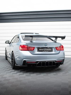 BMW 4 F32 / 4 F32 Pack M Coupé - Aileron traseiro em carbono com suportes | CF-BM-4-F32-WING5-INT-245-P | Produto Maxton Design distribuído por Unicartuning.