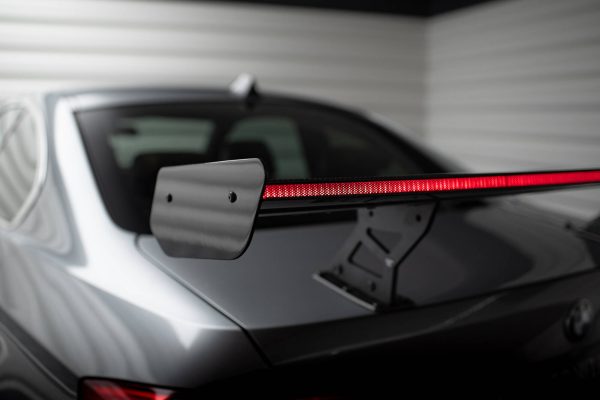 BMW M3 G80 / M340i G20 / 3 Pack M G20 / 3 Standard G20 - Aileron traseiro em carbono com suportes + LED | CF-BM-3-92-WING5-INT-245-P+LED | Produto Maxton Design distribuído por Unicartuning.