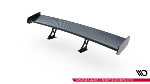 Toyota GR86 / Subaru BRZ Mk2 - Aileron traseiro em carbono com suportes + LED | CF-TO-GR86-1-WING5-INT-245-P-2+LED | Produto Maxton Design distribuído por Unicartuning.