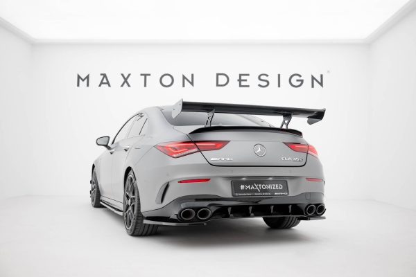 Mercedes-Benz CLA Coupé C118 / C118 (facelift) - Aileron traseiro em carbono com suportes | CF-ME-CLA-118-WING5-INT-245-P | Produto Maxton Design distribuído por Unicartuning.