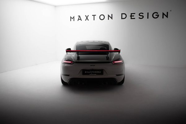 Porsche 718 Cayman 982c - Aileron traseiro em carbono com suportes V.1 + LED | CF-PO-CA-718-GTS-WING5-INT-245-P+LED-1 | Produto Maxton Design distribuído por Unicartuning. Porsche 718 Cayman 982c - Aileron traseiro em carbono com suportes V.1 + LED | CF-PO-CA-718-GTS-WING5-INT-245-P+LED-1 | Produto Maxton Design distribuído por Unicartuning.