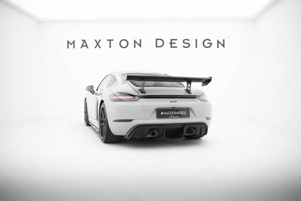 Porsche 718 Cayman 982c - Aileron traseiro em carbono com suportes V.1 | CF-PO-CA-718-GTS-WING5-INT-245-P-1 | Produto Maxton Design distribuído por Unicartuning. Porsche 718 Cayman 982c - Aileron traseiro em carbono com suportes V.1 | CF-PO-CA-718-GTS-WING5-INT-245-P-1 | Produto Maxton Design distribuído por Unicartuning.