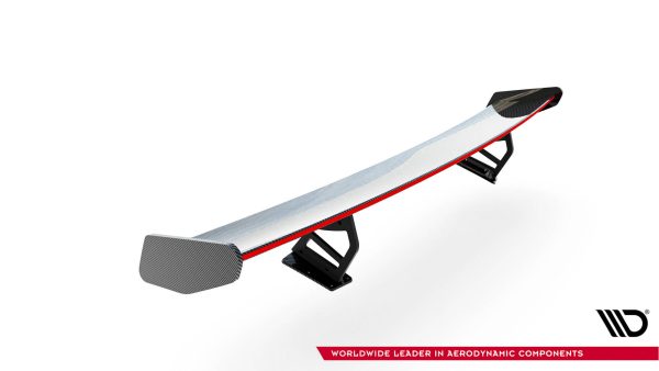 Porsche 718 Cayman 982c - Aileron traseiro em carbono com suportes V.2 + LED