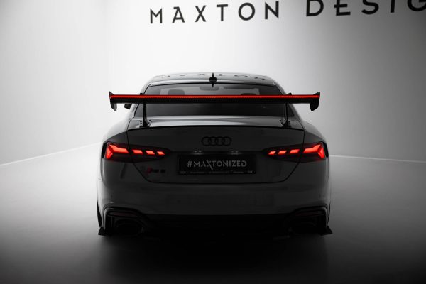 BMW 1 F40 Pack M/ M135i - Aileron traseiro em carbono + LED | CF-AU-S5-2F-C-WING5-UPP-245-P+LED | Produto Maxton Design distribuído por Unicartuning.