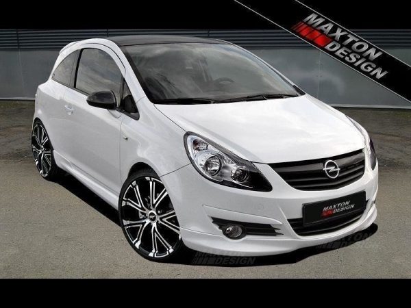 Opel Corsa D - Extensão spoiler do pára-choques frontal | OP-CO-D-OPCLINE-FS1A | Produto Maxton Design distribuído por Unicartuning.