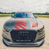Audi A6 C7 S-Line (2 = 1 Set) - Lâmina frontal RACING | AU-A6-C7-SLINE-FD2G+CNCA | Produto Maxton Design distribuído por Unicartuning.