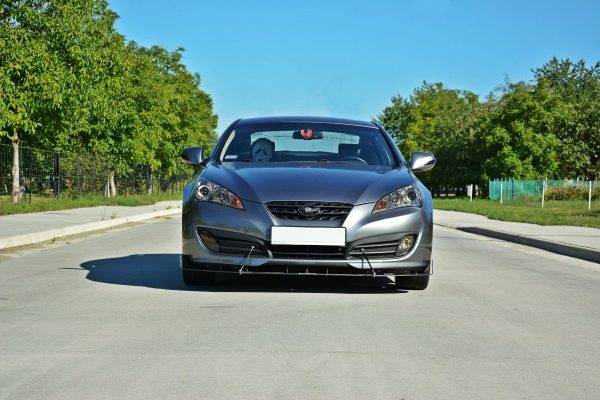 Hyundai Genesis Coupé Mk1 - Lâmina frontal RACING | HY-GE-1-C-CNC-FD1A | Produto Maxton Design distribuído por Unicartuning.
