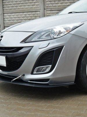 Mazda 3 Mk2 Sport (pre-facelift) - Lâmina frontal RACING | MA-3-2-SPORT-CNC-FD1A | Produto Maxton Design distribuído por Unicartuning.