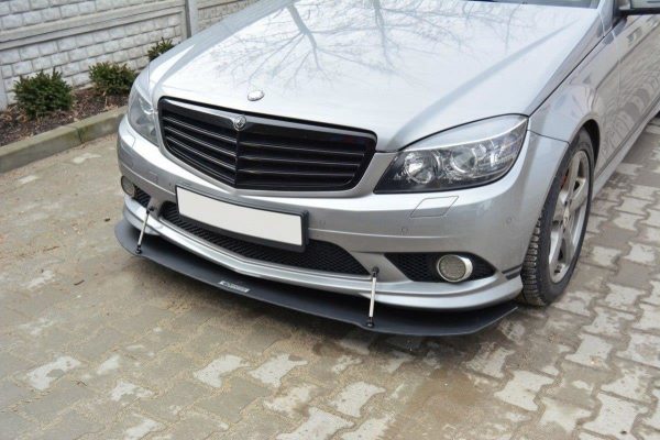 Mercedes-Benz C Sedan / Estate AMG-line W204 / S204 / Trás - Lâmina frontal RACING | ME-C-204-AMGLINE-CNC-FD1A | Produto Maxton Design distribuído por Unicartuning.