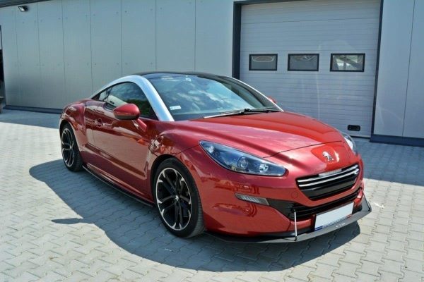 Peugeot RCZ Mk1 / Mk1 (facelift) - Lâmina frontal RACING | PE-RCZ-1F-CNC-FD1A | Produto Maxton Design distribuído por Unicartuning.