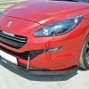 Peugeot RCZ Mk1 / Mk1 (facelift) - Lâmina frontal RACING | PE-RCZ-1F-CNC-FD1A | Produto Maxton Design distribuído por Unicartuning.