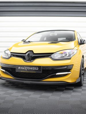 Renault Megane Mk3 RS - Lâmina frontal RACING | RE-ME-3-RS-CNC-FD1A | Produto Maxton Design distribuído por Unicartuning.