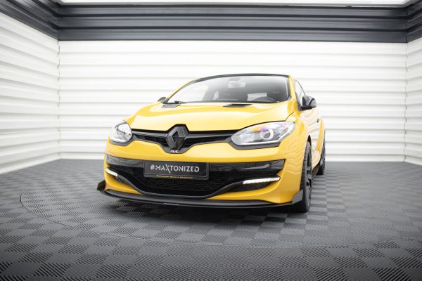 Renault Megane Mk3 RS - Lâmina frontal RACING | RE-ME-3-RS-CNC-FD1A | Produto Maxton Design distribuído por Unicartuning.