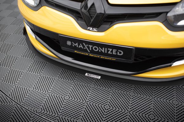 Renault Megane Mk3 RS - Lâmina frontal RACING | RE-ME-3-RS-CNC-FD1A | Produto Maxton Design distribuído por Unicartuning.