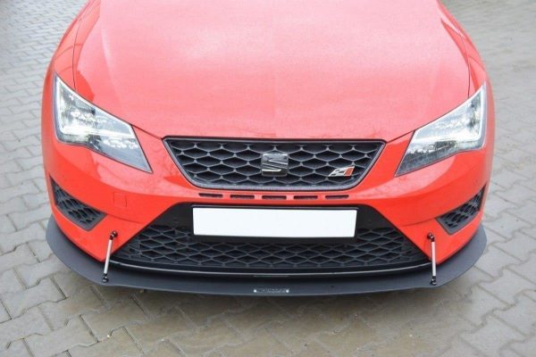 Seat Leon III FR - Lâmina frontal RACING | SE-LE-3-FR-CNC-FD1A | Produto Maxton Design distribuído por Unicartuning.
