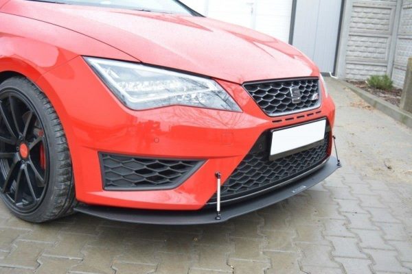 Seat Leon III FR - Lâmina frontal RACING | SE-LE-3-FR-CNC-FD1A | Produto Maxton Design distribuído por Unicartuning.