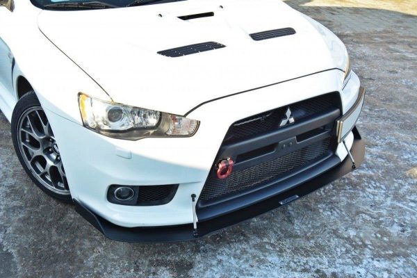 Mitsubishi Lancer Evo X - Lâmina frontal RACING V.1 | MI-LA-10-EVO-CNC-FD1A | Produto Maxton Design distribuído por Unicartuning. Mitsubishi Lancer Evo X - Lâmina frontal RACING V.1 | MI-LA-10-EVO-CNC-FD1A | Produto Maxton Design distribuído por Unicartuning.