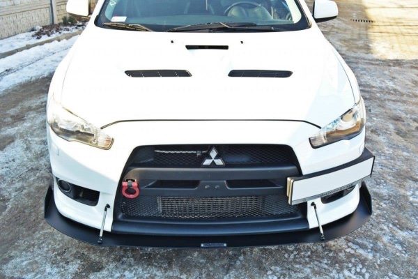 Mitsubishi Lancer Evo X - Lâmina frontal RACING V.1 | MI-LA-10-EVO-CNC-FD1A | Produto Maxton Design distribuído por Unicartuning. Mitsubishi Lancer Evo X - Lâmina frontal RACING V.1 | MI-LA-10-EVO-CNC-FD1A | Produto Maxton Design distribuído por Unicartuning.