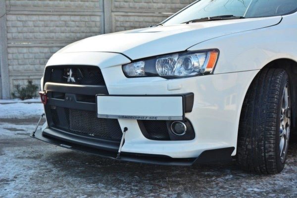 Mitsubishi Lancer Evo X - Lâmina frontal RACING V.1 | MI-LA-10-EVO-CNC-FD1A | Produto Maxton Design distribuído por Unicartuning. Mitsubishi Lancer Evo X - Lâmina frontal RACING V.1 | MI-LA-10-EVO-CNC-FD1A | Produto Maxton Design distribuído por Unicartuning.