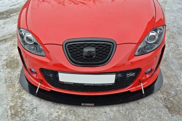 Seat Leon Mk2 MS Design - Lâmina frontal RACING V.1 | SE-LE-2-MS-CNC-FD1A | Produto Maxton Design distribuído por Unicartuning. Seat Leon Mk2 MS Design - Lâmina frontal RACING V.1 | SE-LE-2-MS-CNC-FD1A | Produto Maxton Design distribuído por Unicartuning.