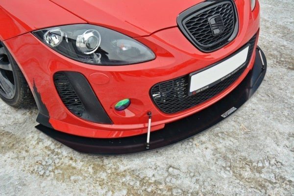 Seat Leon Mk2 MS Design - Lâmina frontal RACING V.1 | SE-LE-2-MS-CNC-FD1A | Produto Maxton Design distribuído por Unicartuning. Seat Leon Mk2 MS Design - Lâmina frontal RACING V.1 | SE-LE-2-MS-CNC-FD1A | Produto Maxton Design distribuído por Unicartuning.