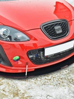 Seat Leon Mk2 MS Design - Lâmina frontal RACING V.2 | SE-LE-2-MS-CNC-FD2A | Produto Maxton Design distribuído por Unicartuning. Seat Leon Mk2 MS Design - Lâmina frontal RACING V.2 | SE-LE-2-MS-CNC-FD2A | Produto Maxton Design distribuído por Unicartuning.