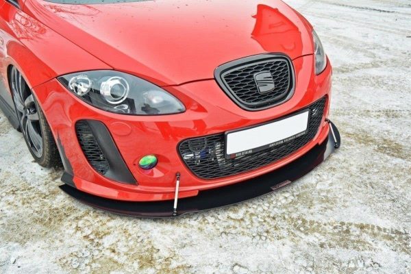 Seat Leon Mk2 MS Design - Lâmina frontal RACING V.2 | SE-LE-2-MS-CNC-FD2A | Produto Maxton Design distribuído por Unicartuning.