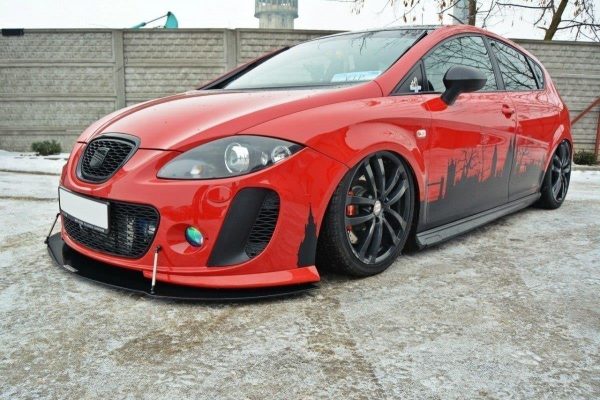 Seat Leon Mk2 MS Design - Lâmina frontal RACING V.2 | SE-LE-2-MS-CNC-FD2A | Produto Maxton Design distribuído por Unicartuning.