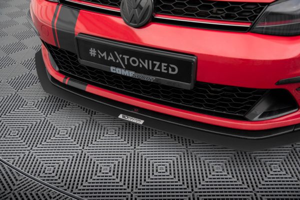 Volkswagen Golf VII GTI ClubSport - Lâmina frontal RACING | VW-GO-7-GTI-CS-CNC-FD1A | Produto Maxton Design distribuído por Unicartuning. Volkswagen Golf VII GTI ClubSport - Lâmina frontal RACING | VW-GO-7-GTI-CS-CNC-FD1A | Produto Maxton Design distribuído por Unicartuning.