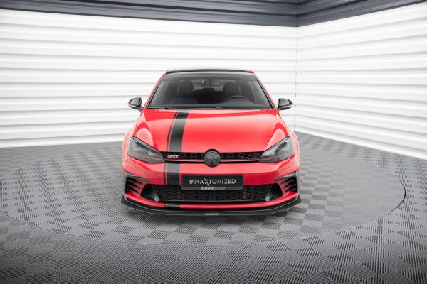 Volkswagen Golf VII GTI ClubSport - Lâmina frontal RACING | VW-GO-7-GTI-CS-CNC-FD1A | Produto Maxton Design distribuído por Unicartuning. Volkswagen Golf VII GTI ClubSport - Lâmina frontal RACING | VW-GO-7-GTI-CS-CNC-FD1A | Produto Maxton Design distribuído por Unicartuning.