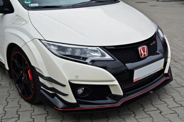 Honda Civic Ix Type R - Lâmina frontal RACING V.1 | HO-CI-9-TYPE-R-CNC-FD1A | Produto Maxton Design distribuído por Unicartuning. Honda Civic Ix Type R - Lâmina frontal RACING V.1 | HO-CI-9-TYPE-R-CNC-FD1A | Produto Maxton Design distribuído por Unicartuning.