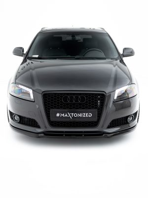 Audi A3 8P (facelift Model) - Lâmina frontal | AU-A3-2F-FD1G | Produto Maxton Design distribuído por Unicartuning.