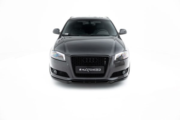 Audi A3 8P (facelift Model) - Lâmina frontal | AU-A3-2F-FD1G | Produto Maxton Design distribuído por Unicartuning.